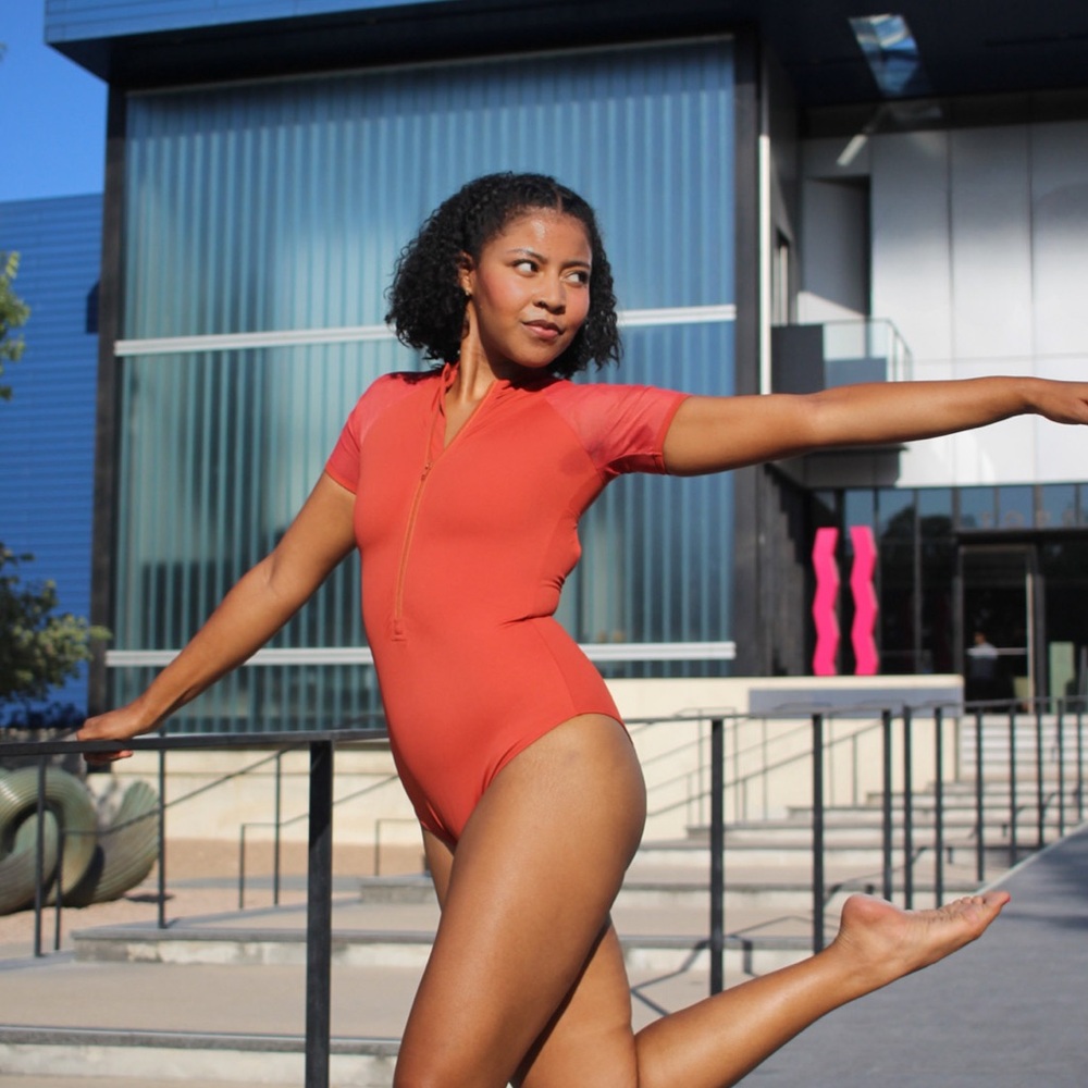 Burnt Orange Leotard for Dancers
